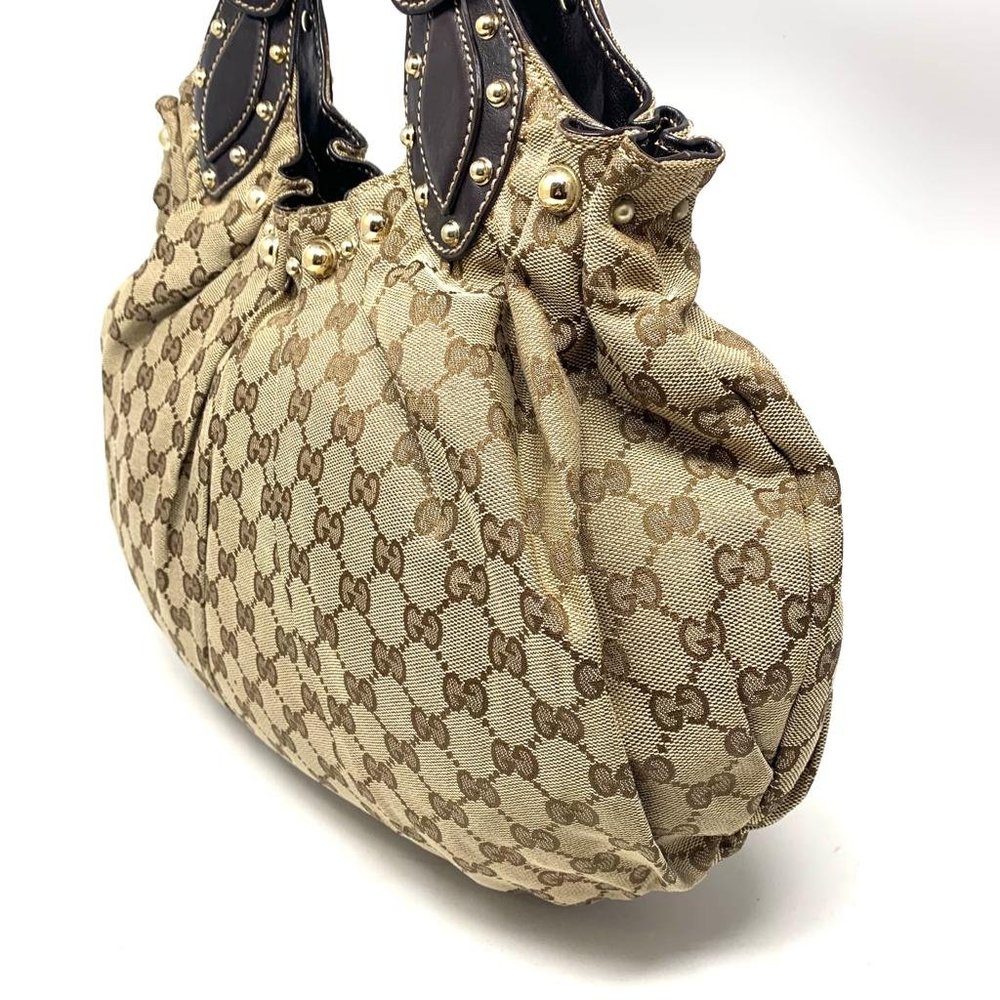 Authentic Gucci Canvas Shoulder Bag - Picture 4 of 14